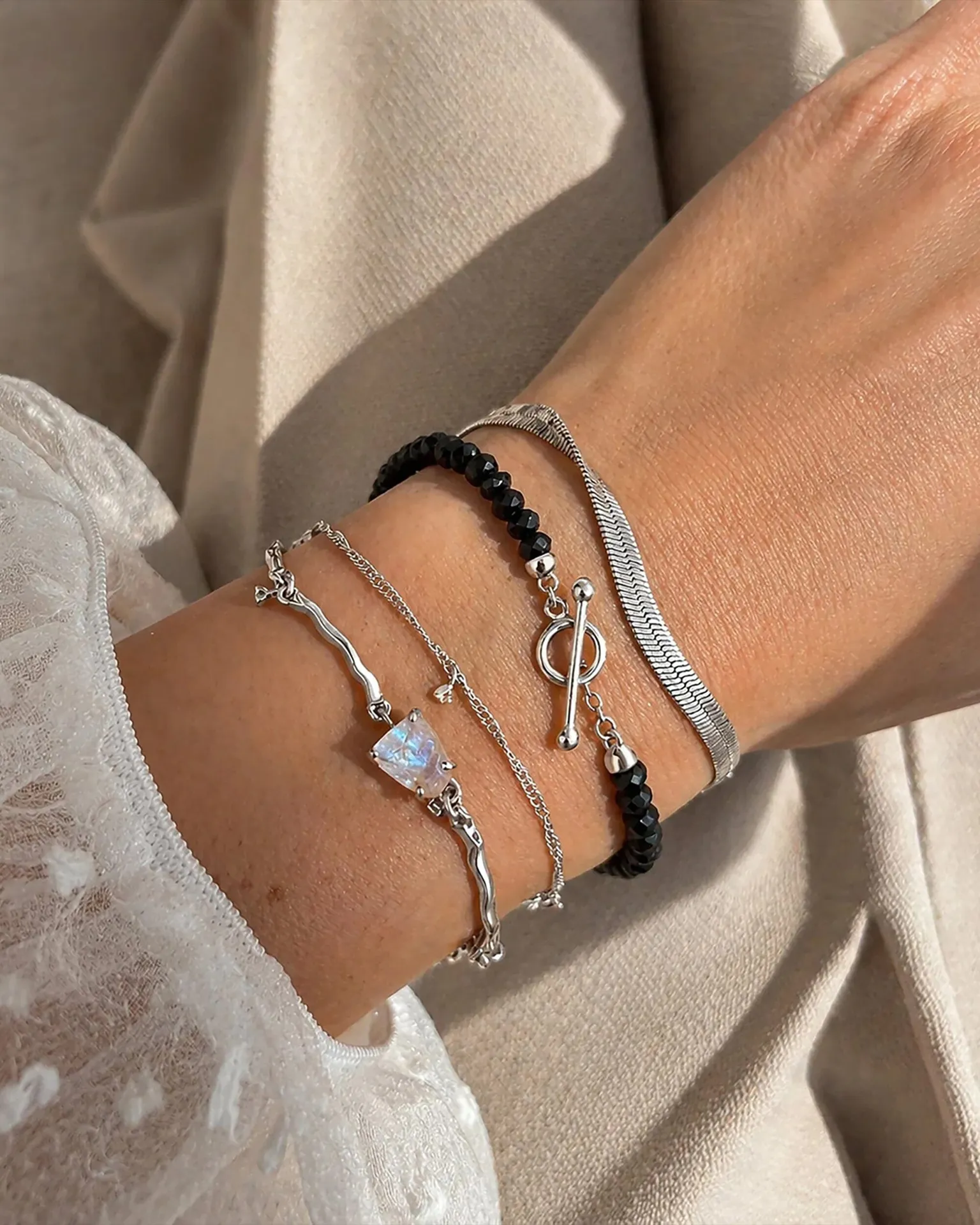 Moonstone Bracelet - Flow