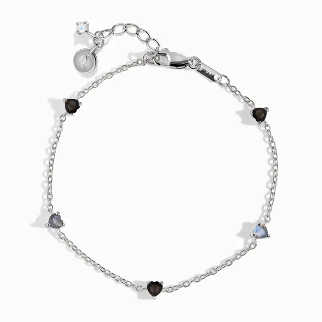 Black Obsidian Labradorite Bracelet - Crush