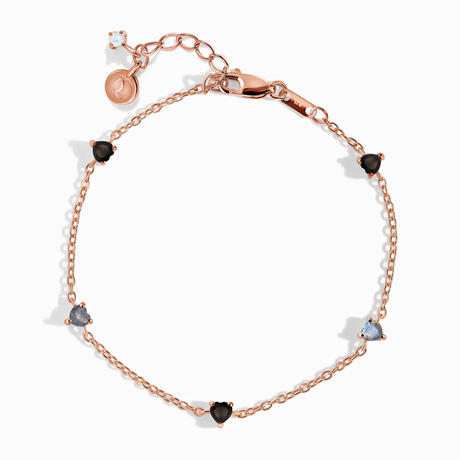 Black Obsidian Labradorite Bracelet - Crush