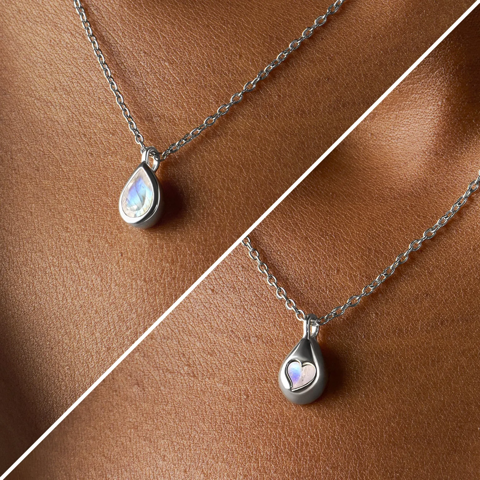 Moonstone Necklace - Hidden Heart